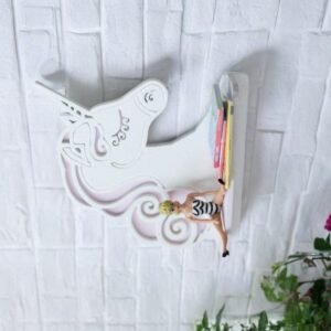 Laser Cut Unicorn Wall Shelf for Kids Room